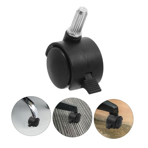 LIFKOME 4Pcs Heavy Duty PU Replacement Caster Wheels with Locking Brakes for Furniture and Workbenches Quiet Rolling Small Wheels for Easy Installation and Versatile