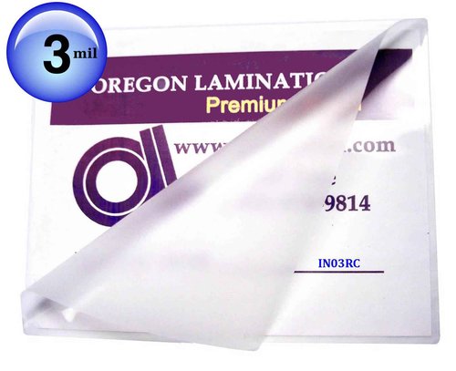 Oregon Lamination Heat Activated Laminating Pouches Half Page Size 3 Mil 2 Sides, 6” x 9” (152mm x 229mm x 75um Thick x 2 Sides) [pk of 100] for up Through 5.75” x 8.75” Sheets, Clear Gloss