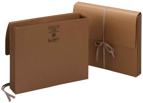 Smead Redrope Expanding File Wallet, Flap and Cloth Tie Closure, 3-1/2" Expansion, Letter Size, 10 per Box (71053)