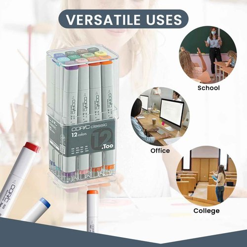 Copic Original Markers 12pc Set-Basic