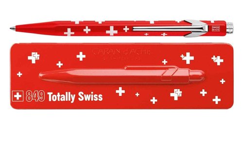 CREATIVE ART MATERIALS Caran D'ache Ballpoint Pen Swiss Flag in Box (849.053)