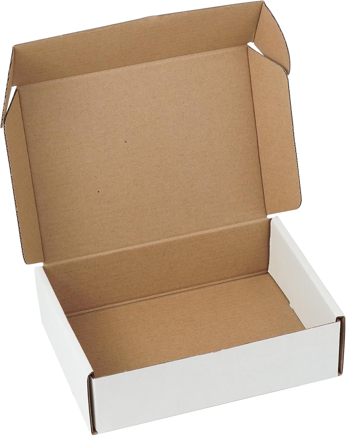 Skiennix Small Shipping Boxes - 50 Pack White Corrugated Cardboard - Perfect for Mailers & Packing