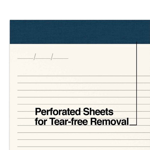 TRU RED Staples Notepads, 8.5-inch x 11.75-inch, Narrow Ruled, Ivory, 50 Sheets/Pad, 12 Pads/Pack (TR58195)