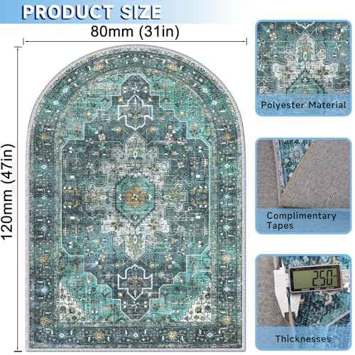 Floor Mat for Office Chair - Office Chair Mat - Chair Mat for Hardwood Floor - Large Home Office, Desk & Gaming Chair Protector, Anti-Slip, Easy Clean & Machine Washable (31"x47")