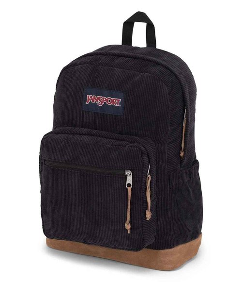 JanSport Right Pack Expressions Backpack - Travel, Work, or Laptop Bag - Black Corduroy