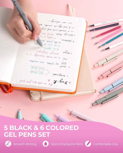 Nicpro 55 PCS Aesthetic School Supplies with 6PCS Art Mechanical Pencil Set