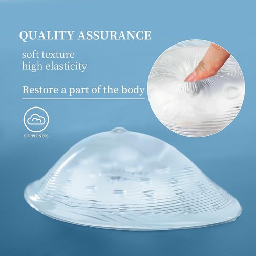 Mastectomy Breast Prosthesis - Waterproof Swim Breast Form for Women | Concave Bra Pad Insert (1 Piece)