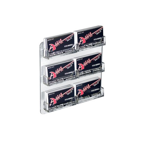 Azar Displays 252221 8.5" W x 8.5" H 6- Pocket Wall Mount Business Card Holder