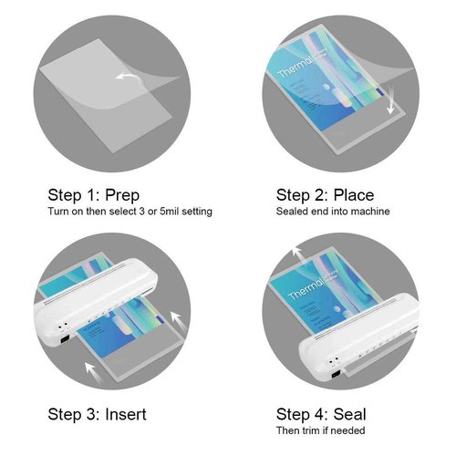 Ktrio 50 Pack 5 Mil 11 x 17 Inches Laminating Sheets, 200 Pack 5 Mil 8.5 x 11 Inches Thermal Laminating Pouches