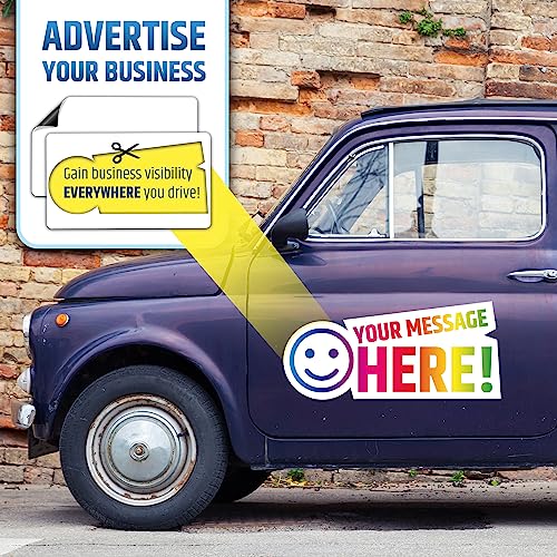 Premium Magnetic Car Signs (Blank) - Will Never Fly Off Your Vehicle/Truck Door (Upgraded Magnets) - Customize The Magnetic Sheets to Advertise Your Business | Flexible & Lays Flat | 24¡±X16¡± | 2 Pack