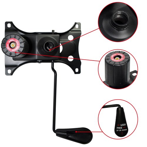 MySit Heavy Duty 300 LBs Office Chair Tilt Mechanism Replacement Parts, 5.9'' x 8.6" Mounting Holes Tilt Control Mechanism(Not Standard Dimension)