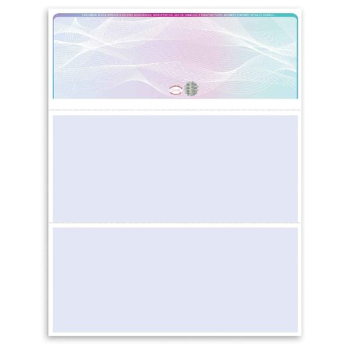 NextDayLabels - Blank Hologram Laser Checks, High Security, 3 Color: Blue, Red, Green (250 Checks)