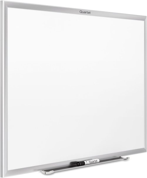Quartet Magnetic Dry Erase Whiteboard - 96"W x 48"H, Nano-Clean Surface, Silver Aluminum Frame