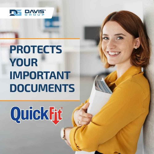 QuickFit PRO Heavy Duty Single Touch View Binder, D Ring, White, 6 Pack, 1.5 Inch