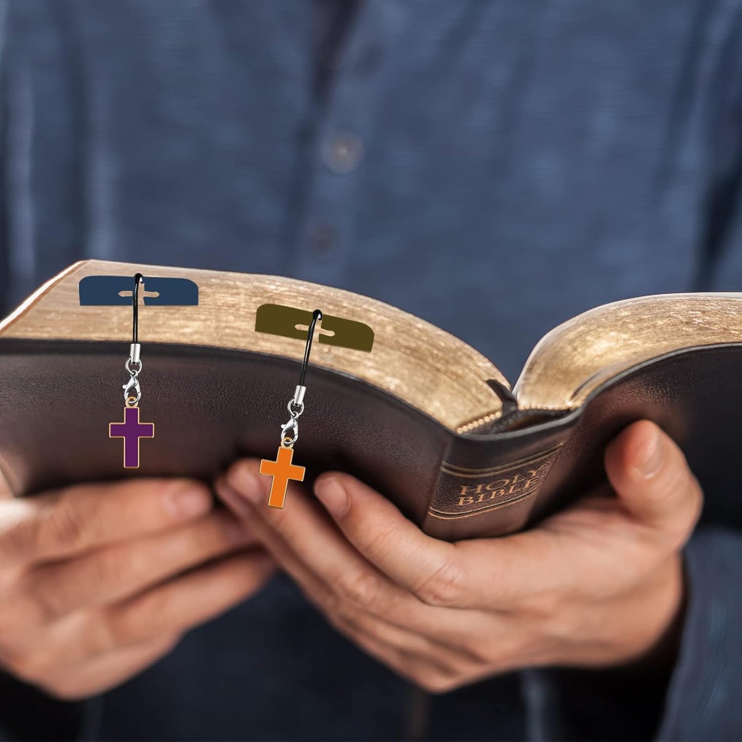 Skiennix Bible Verses Bookmarks - 30 Inspirational Cross Pendants | Perfect Christian Gifts for All Ages