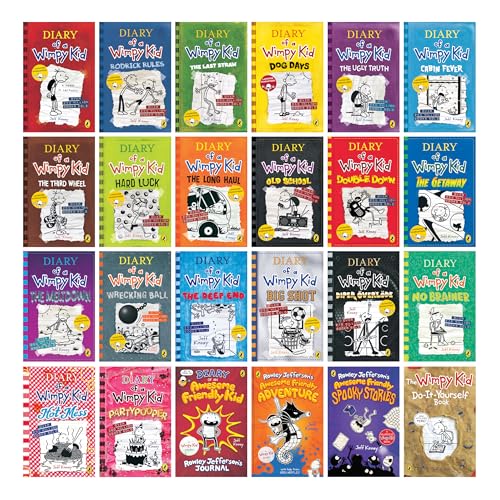 Wimpy Kid 24-Book Boxed Set - Complete Paperback Collection for Kids & Fans