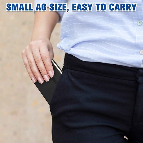 40 Pack Pocket Notebook Journals A6 Mini Hardcover Journal PU Leather Lined Notebooks 3.5 x 5.5 Inch Small College Ruled Notepad With Pen Holder for Writing Office School Supplies(Mixed Color)