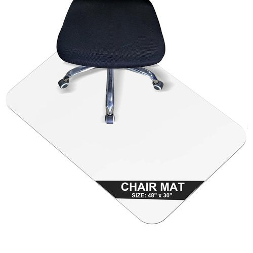 KAISLE Office Chair Mat for Carpet Floor, Plastic Rolling Chair Mat for Carpeted Floors, Computer Desk Chair Floor Mats, 48 x 30 Inch Rectangle Clear Heavy Duty Floors Protector 0.14 Inch Thick