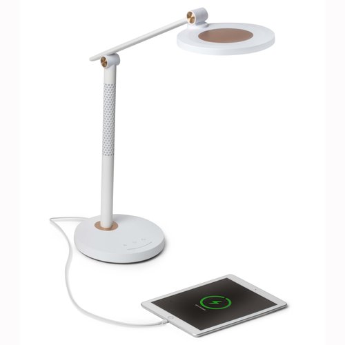 BARMIKA Bright LED Desk Light, Dimmable LED Task Lamp with Touch Control, Cute Night Light, Adjustable Arm, Tall Desk Lamp with USB Charging Port for College Dorm Room, Classroom, Home, Office, White