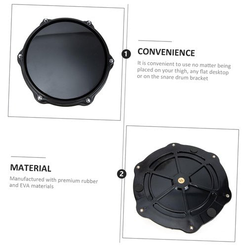 HAMPPLIES Dumb Drum Practice Mat Rubber Eva Drum Pad for Beginners Easy to Use for Drumming Practice School for Music