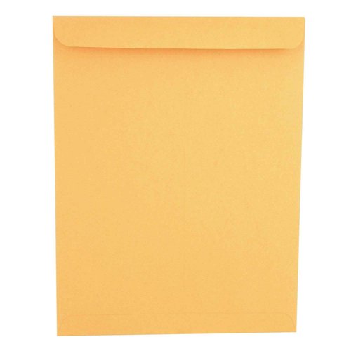 Universal UNV44165 28 lbs. Bond Weight #13-1/2 10 in. x 13 in. Square Flap Gummed Closure Catalog Envelope - Brown Kraft (250/Box)