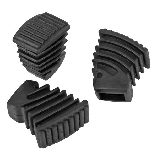 3-Pack Drum Throne Feet Replacement Cymbal Stand Rubber Feet Non-Slip Durable Percussion Hardware Stabilizers for Throne Snare Stand (Black)