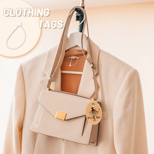 Bignc 3000 Pcs Plastic Fastener Hang Tag Snap Lock 5" Pin Security Loop for Retail Store Clothing（Clear）