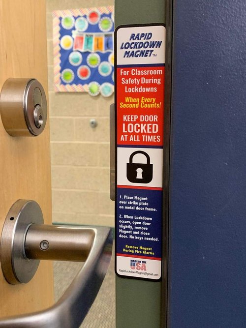 50 Pack. America's #1 LockdownMagnet Used in Over 2,500 Schools. Rapid LockdownMagnet for Faster & Safer School Lockdowns. Strongest Magnet is 9" Tall and 40 mil Thick. Non-tearable. Long Lasting.