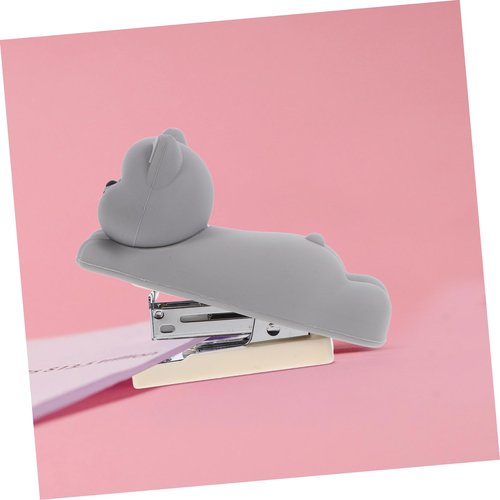 CAXUSD Cute Dachshund Design Mini Stapler Desktop Storage for Office School and Home