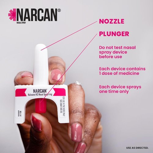 NARCAN Nasal Spray - 4 mg Opioid Overdose Emergency Treatment | 2 Single-Dose Devices