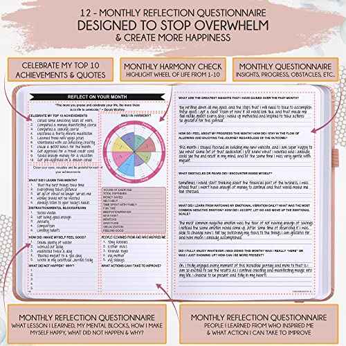 Law of Attraction Planner ? Undated Hourly, Weekly & Monthly Goal Setting Planner, 12-Month to Increase Productivity | Life & Gratitude Journal, Include Foldable Vision Board, Gift Box & Stickers