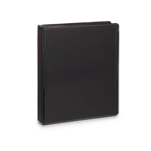 Blue Summit Supplies Mini 3-Ring Binder, Junior 1 Inch, Small 3-Ring Binder, Small Size Fits 5 1/2 x 8 1/2 Paper, Set of Mini Binders Ideal for Playbills or Planner, Black, 6 Pack