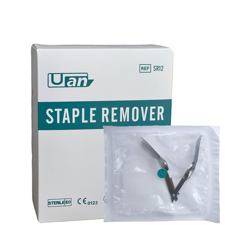 Skin Staple Removal Kit, Includes Staple Remover and Gauze Sponge, Steriled, Ideal for Hospitals and Clinics (5)