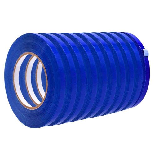 WOD Dark Blue Produce Poly Bag Sealing Tape, 1/2 inch x 180 yds. (Pack of 10) for Packaging and Sealing of Meat, Gifts, or Ice Bags BSTC24PVC