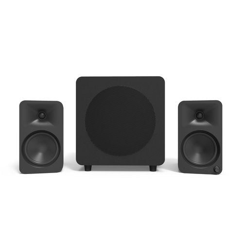Kanto ORA4 140W Powered Reference Speakers with Bluetooth 5.0 and USB-C Input | 4” Woofers with Deep Bass Extension | Bi-Amplified | 80 Hz Automatic Crossover | Reference Quality Sound | Pair | Black