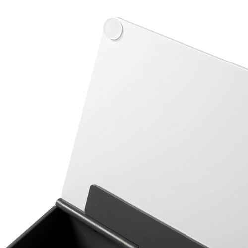 Desktop Dry Erase Board 16 x 7 inch | Glass Whiteboard with Stationary Storage Compartments | Phone and Tablet Holder for Desk or Table. White Board for Home Or Office | 4 Dry Erase Markers & Eraser