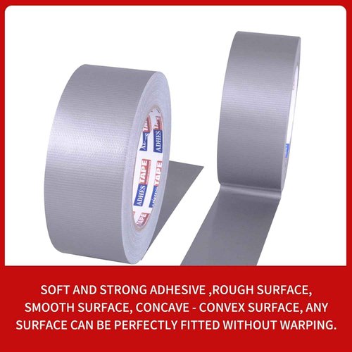 ADHES Duct Tape Sliver Waterproof Tape ducktape for Home Office Use, 1.88inch，30yard,Pack of 24 Rolls