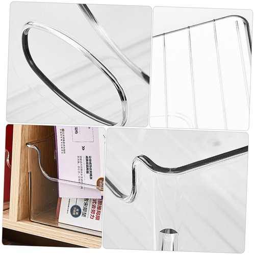 NUOBESTY Clear Book Bins for Classroom Organization Sturdy Storage Box with Handle for Books Toys and Crafts for Library and Home Use