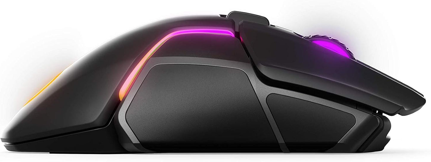 SteelSeries Rival 650 Wireless Gaming Mouse - Rapid Charging, 12,000 CPI Dual Sensor, RGB Lighting
