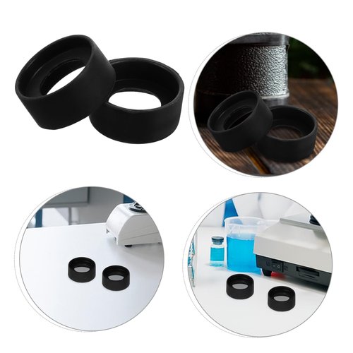 HOLIDYOYO 2pcs Microscope Eyecup Eyepiece Protective Cover Reusable Rubber Eyepiece Guards for Enhanced Viewing Clarity Eye Protection for Microscopes and Telescopes for Labs and Outdoor Use