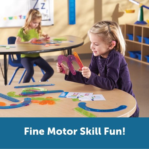 Learning Resources Letter Construction, Homeschool, School Activity Set, Play School, 60 Pieces, Ages 3+