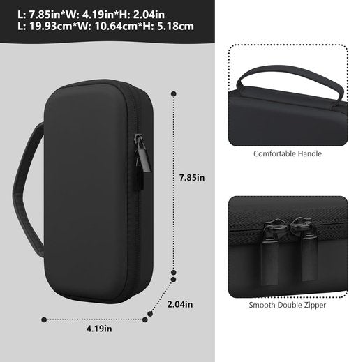 RG Retro Game Console Hard Carrying Case - Travel Storage Holder with Mesh Bag for Accessories | Black