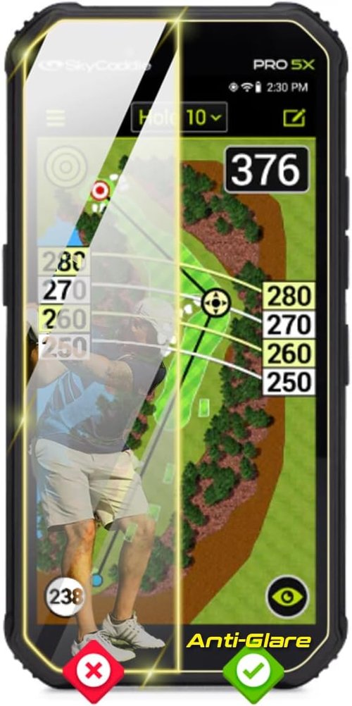 IPG Anti-Glare Screen Protector Film for Skycaddie Pro 5X Golf GPS - 5.5 Inch Matte Finish for Outdoor Use