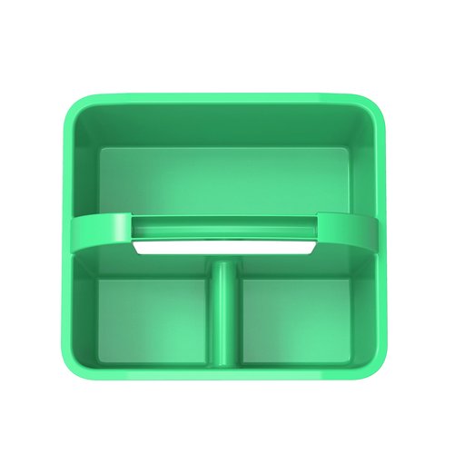 Storex Modern-Series Small Caddy – Multipurpose Classroom Organizer with Handle, Green, 6-Pack (01060U06C)