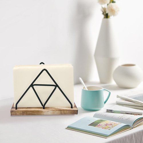 Daily Treasures Wooden Mail Organizer - Stylish Desktop Letter Holder for Home & Office