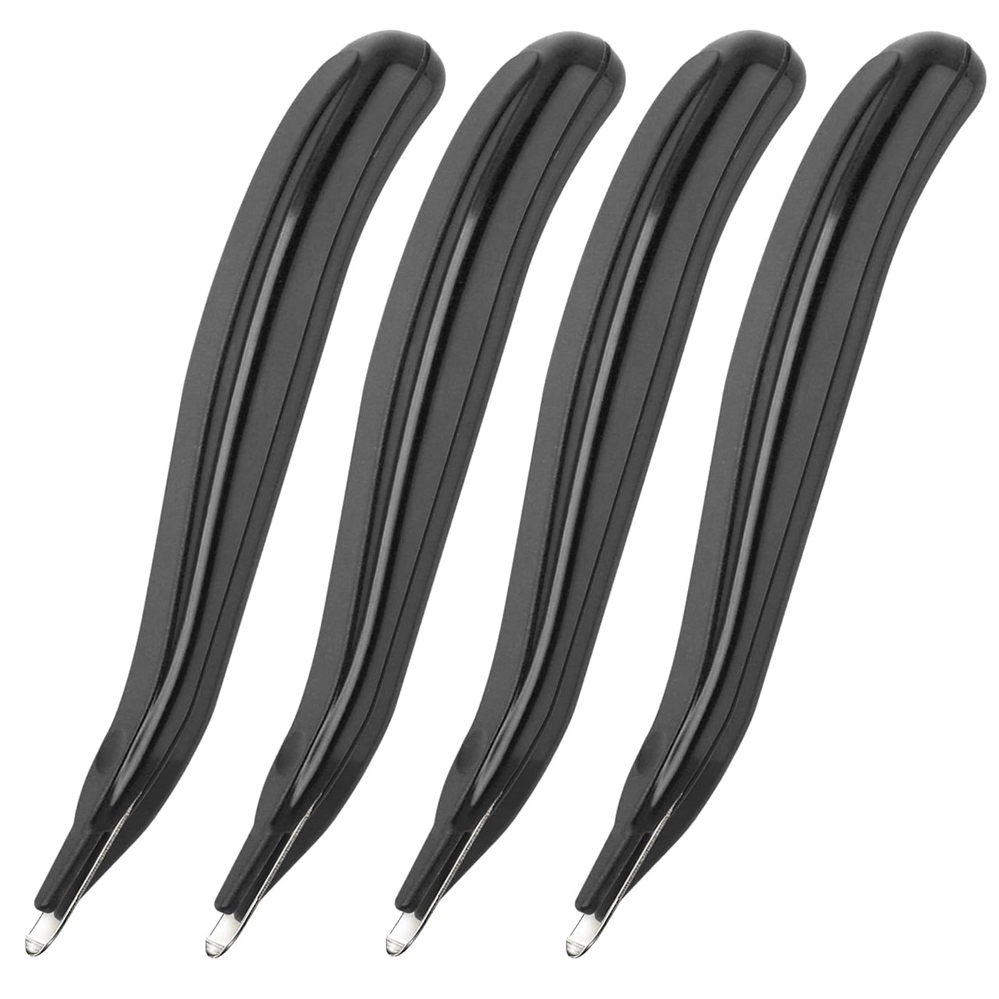 KTRIO Magnetic Staple Remover Tool 4 Pack, Professional Stapler Removers Flat Staple Puller Stick for Classroom, Office, Home, Classic Black