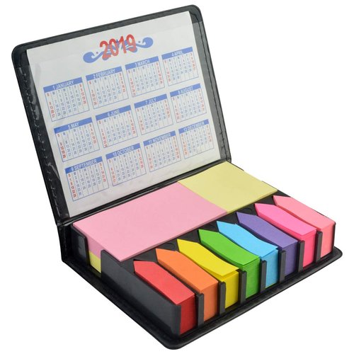 2000 Pieces Page Markers Tabs Page Flags Sticky Index Tabs Arrow Flag Tabs, Fluorescent Color Note Page Markers Labels Sticky Notes Writable File Flags with PU Box, 11 Colors 3 Sizes