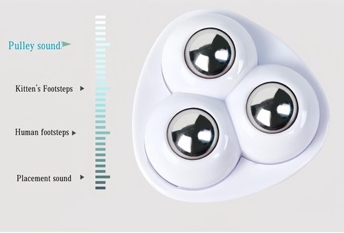 16pcs Metal Mini Swivel Wheels Self-Adhesive Casters 360 Degree Swivel Self-Adhesive Pulley. Suitable for Kitchen Utensils, Home furnishings, etc. (with 3 Steel Balls Style)