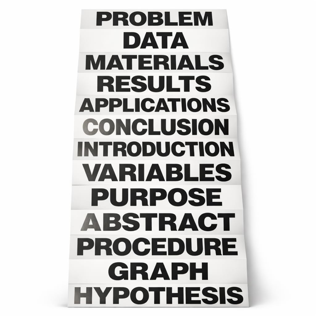 Flipside Products 36" x 48" Project Board Kit, 24 Pack, School Presentation Display Board and Supplies, Trifold Kits, Letters, Titles, Header Display, Presentation, All in One