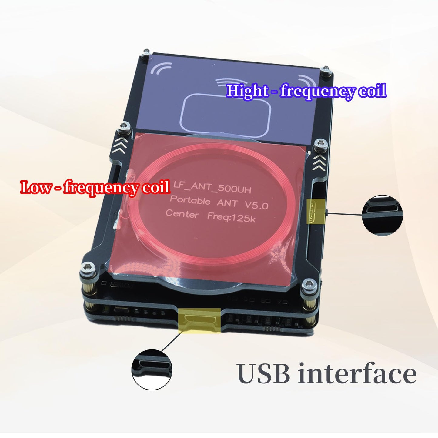 Edinruis Proxmark3 Easy V5.0 RFID Reader Writer, 512M Memory